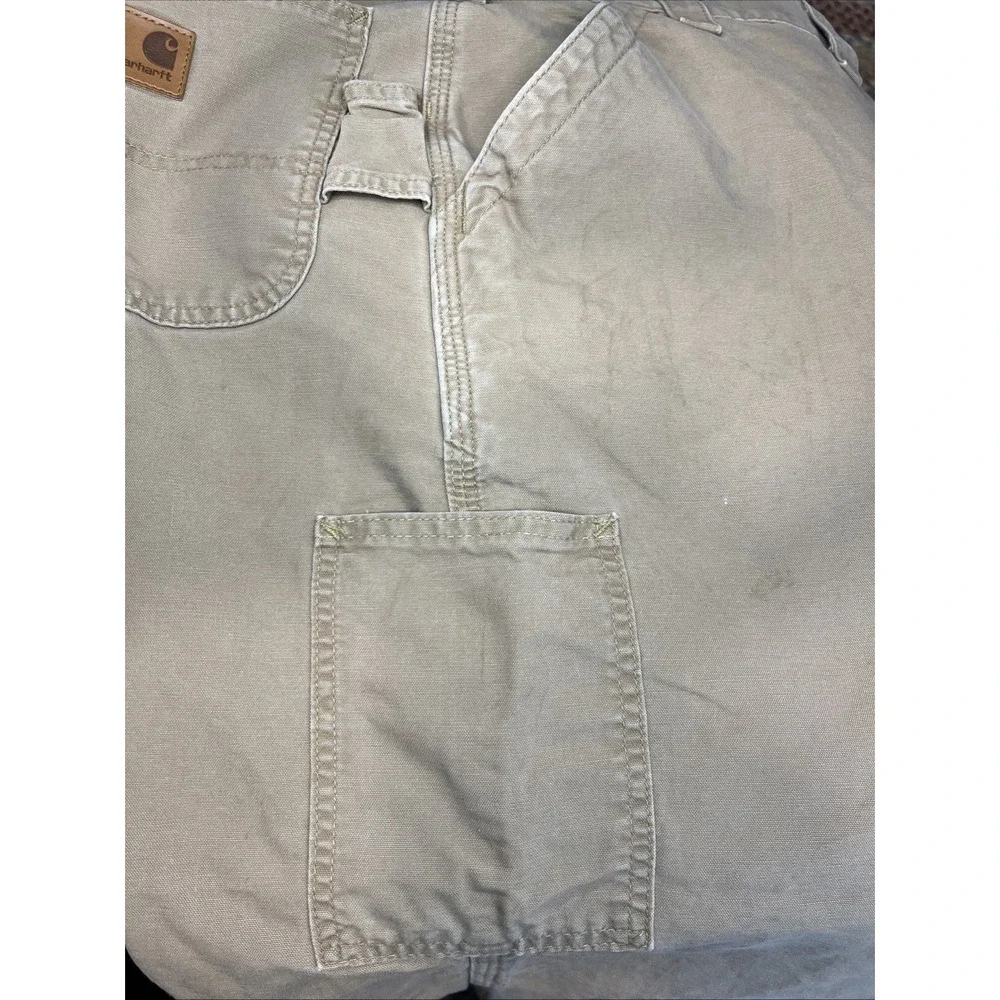 Carhartt B151 Canvas Work Pants 46x30 DKH Khaki Original Fit Mexico‎
